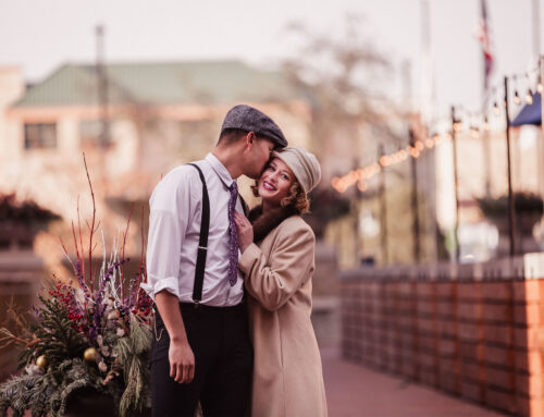 Naperville Downtown | Aubrey and Seth Engagement