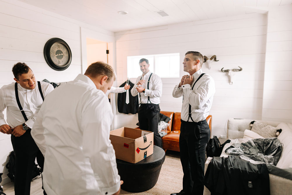 Providence_lavitaphotography-44 Groom and groomsmen getting ready at Providence Vineyard Chicago wedding photographer