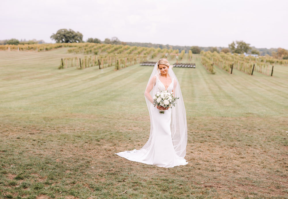 Providence_lavitaphotography-513 Bride portrait at Providence Vineyard Chicago wedding photographer