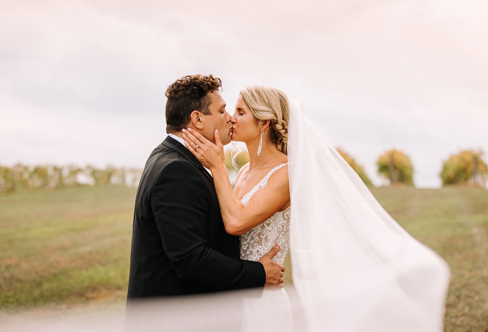 Providence_lavitaphotography-613 Bride and groom portrait at Providence Vineyard Chicago wedding photographer