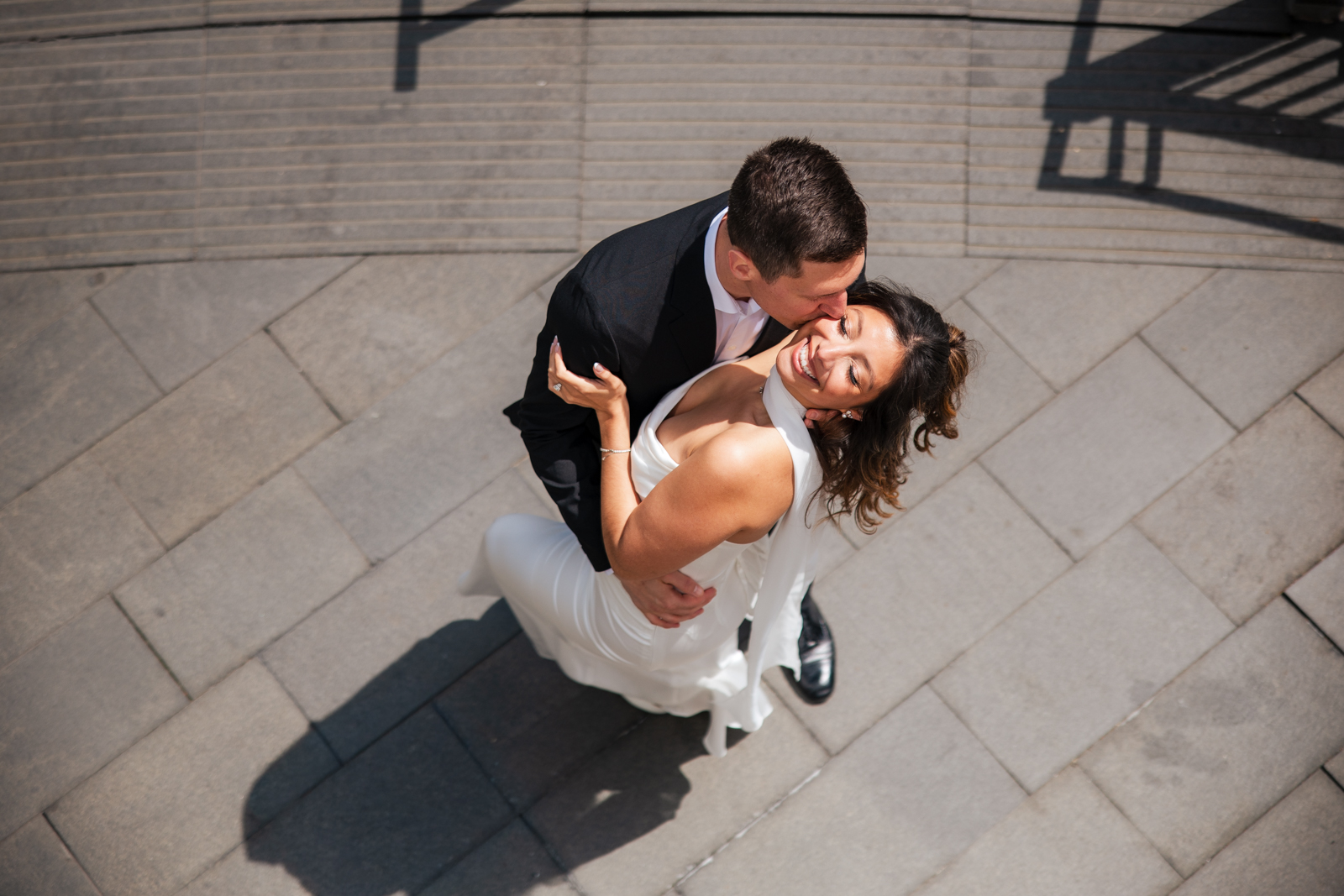 engagement session at Wrigley Building Chicago