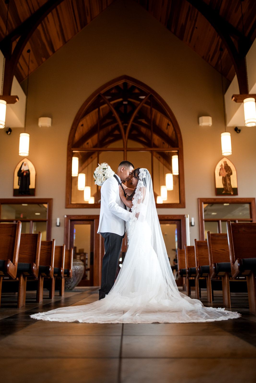 2026-08-08 Naperville_Lavita Photography-66 newlywed portrait in church Chicago
