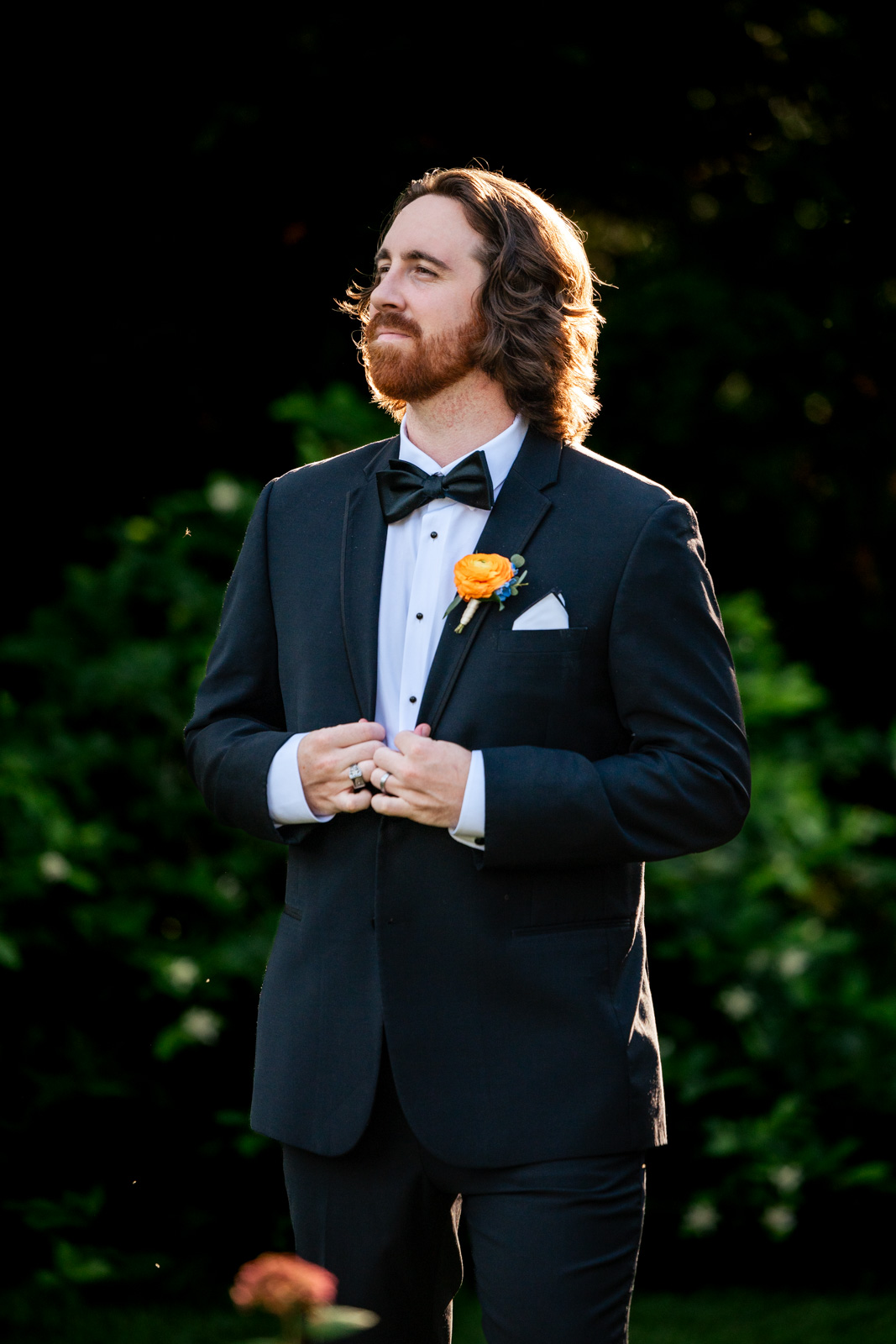 Groom Portrait at Morton Arboretum Thornhill Education Center
